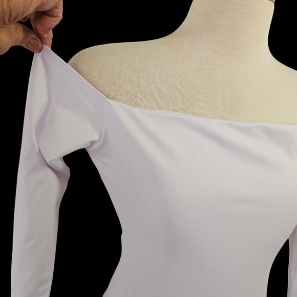 Fashion Nova Monaco Backless Midi Dress Size S White Bodycon Long Sleeve NWT - Picture 6 of 13